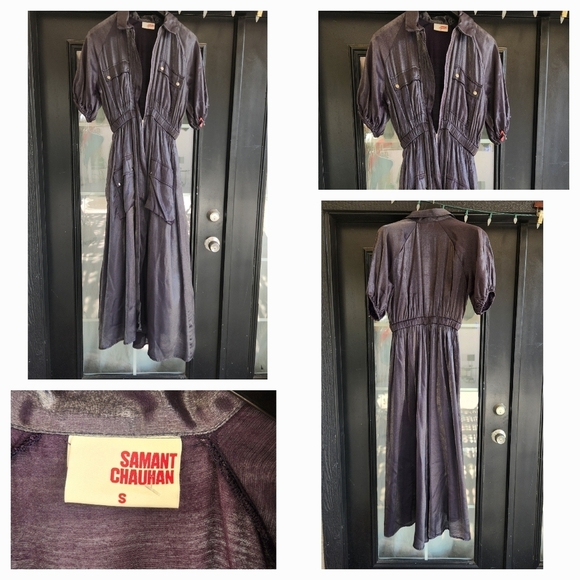 ANTHROPOLOGIE Samant‎ Chauhan Utility Shirt Dress - Picture 2 of 4